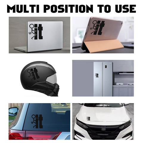 Xotic Tech F*ck-It Funny JDM Sticker Decal Vinyl Graphic for Cars Bumper Window Trucks Vans Walls Laptop 4" x 5"