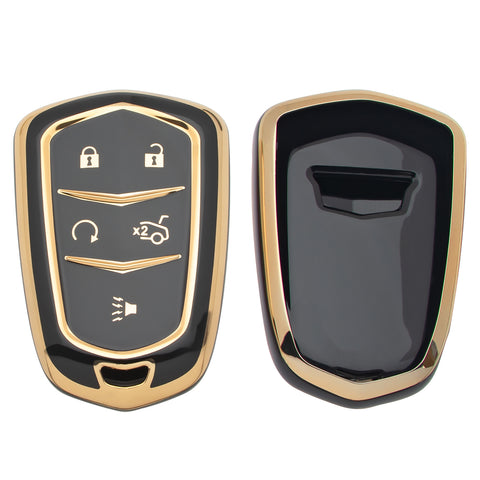 2X TPU Full Cover Smart Key Fob Cover For Cadillac CT6 XT5 CTS 2016-2019