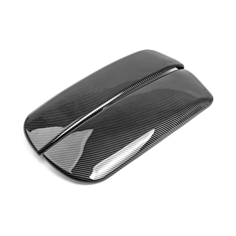 Xotic Tech Carbon Fiber Color Car Interior Center Armrest Box Cover, 2PCS Console Storage Box Protect Armrest Covers Trim Accessories Compatible with BMW X5 F15 F85 2014-2018 X6 F16 F86 2015-2019
