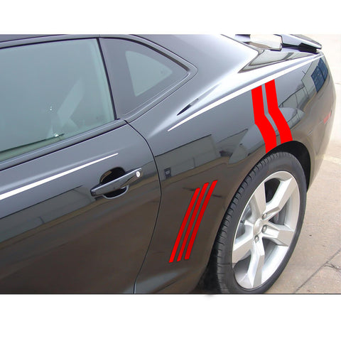 Racing Style Side Vent Fender Stripes Decal Cover For Chevrolet Camaro 2010-15