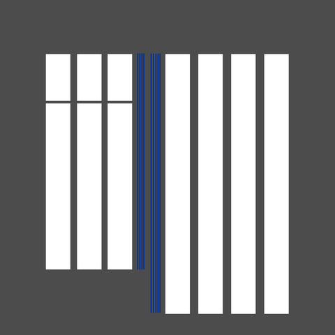 Xotic Tech Glossy Vinyl Racing Stripe Car Hood Graphics Decal Sticker for Hood Roof Rear Trunk Decoration Compatible with Ford Mustang 2015-up