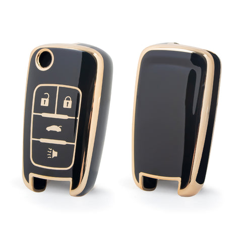 2X Flip Full Cover Remote Key Fob Cover For Chevrolet Camaro Cruze Equinox