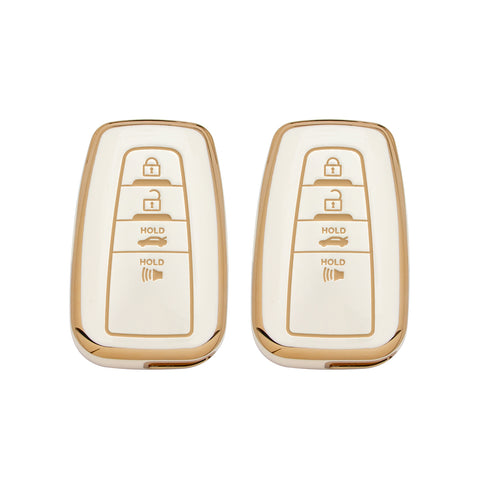 Green TPU Full Seal Remote Control Key Fob Cover For Toyota Camry C-HR 2018-UP