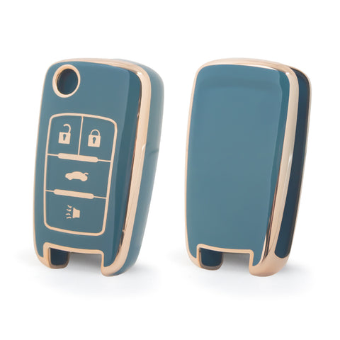 2X Flip Full Cover Remote Key Fob Cover For Chevrolet Camaro Cruze Equinox