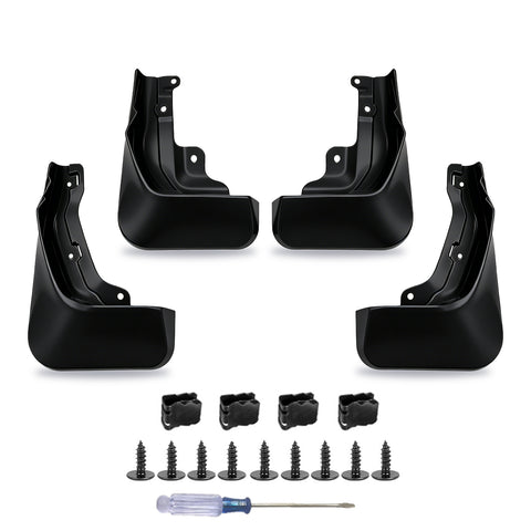 x xotic tech Mud Flaps Splash Guard Compatible with Honda CRV CR-V 2023 2024 2025 2026, Front & Rear Mudguards Fender Protector Set w/Hardware Car Accessories(4PCS)
