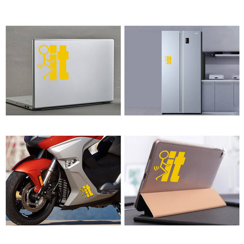 Xotic Tech F*ck-It Funny JDM Sticker Decal Vinyl Graphic for Cars Bumper Window Trucks Vans Walls Laptop 4" x 5"