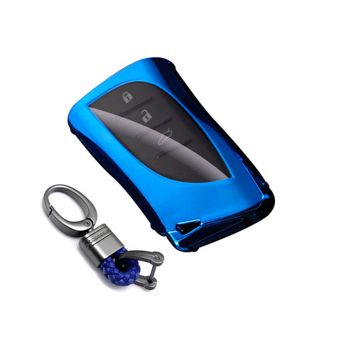 Key Fob Cover with Keychain Soft TPU Full Protection Key Case Shell, Compatible with Lexus ES350 ES300h LC500 LC 500h LS500 LS500h UX250h GX460 UX200