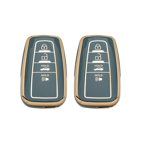 Green TPU Full Seal Remote Control Key Fob Cover For Toyota Camry C-HR 2018-UP