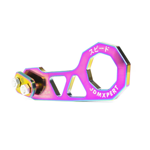 Xotic Tech Auto Aluminum JDM Rear Tow Hook Kit Racing Style Trailer Towing Ring Decoration Car Accessories , Universal Fit Car , Truck , SUV , Most Vehicles (NEO)