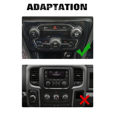 Car Anti-dust Mats Cup Holder Inserts, Door Pocket Center Console Liners Mat Custom Fits + Climate Control Knob Covers Accessories Compatible With Dodge Challenger 2015-2023 (Red, 14pcs)