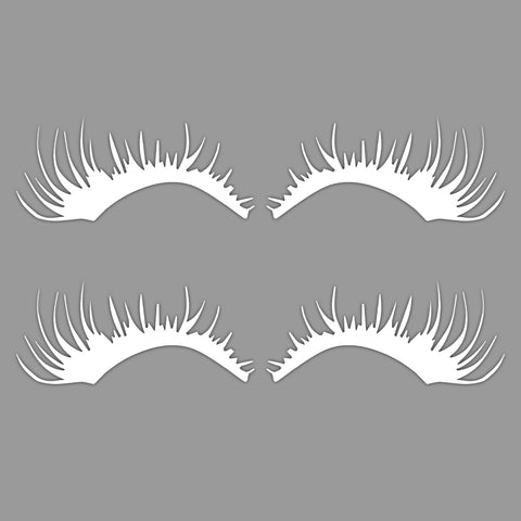 Xotic Tech CarLashes Car Headlight Eyelashes Stickers Fashion Fake Cute Decal Universal for Car Truck Headlamp Headlight