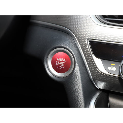 Set Red Engine Start Button Ring Overlay Cover For Honda Civic Accord 10th Gen