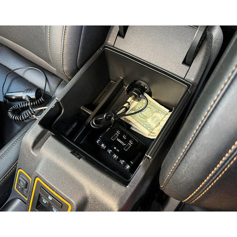 Center Console Organizer, Compatible with Ford Bronco 2021 2022 2023 2024 2/4-Door, Armrest Secondary Storage Box Insert Lower Tray Accessories (Not for Bronco Sport)