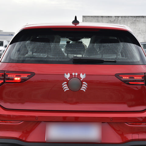 1pc x 3D Silver Chrome Devil Demon Sticker Decal Auto Car Emblem Decal Decoration