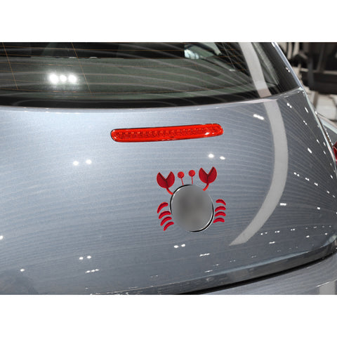 1pc x 3D Silver Chrome Devil Demon Sticker Decal Auto Car Emblem Decal Decoration