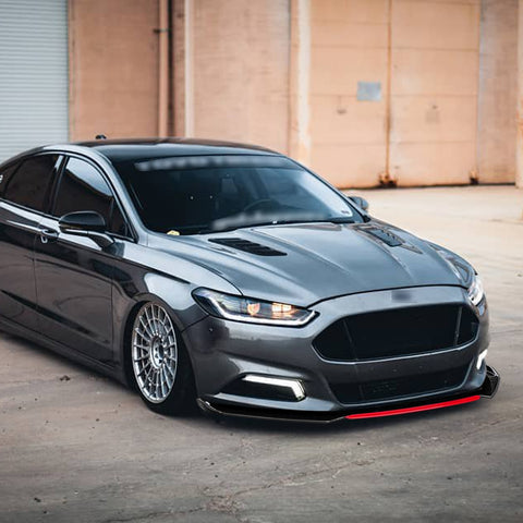 Xotic Tech Front Bumper Spoiler Splitter Diffuser Protector Detachable Middle Piece Replacement Compatible with Honda Accord Civic, Volkswagen MK5 MK6 MK7,Kia Optima,Mitsubishi Lancer