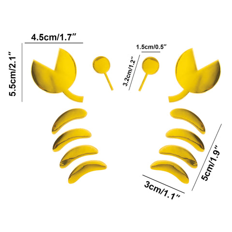 1pc x 3D Silver Chrome Devil Demon Sticker Decal Auto Car Emblem Decal Decoration