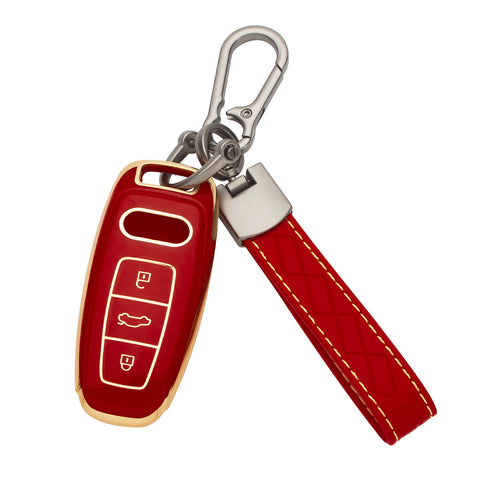 2X TPU Full Cover Smart Key Fob Cover For Audi A3 S3 S6 RS6 S7 2020-2022