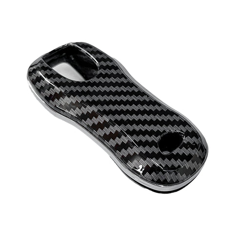 Carbon Fiber ABS Full Cover Remote Key Shell Cover For Porsche Cayenne Panamera