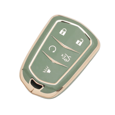 2X TPU Full Cover Smart Key Fob Cover For Cadillac CT6 XT5 CTS 2016-2019