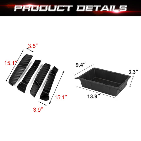 Front Under Seat Door Armrest Storage Hidden Organizer For Tesla Model Y 2020-23