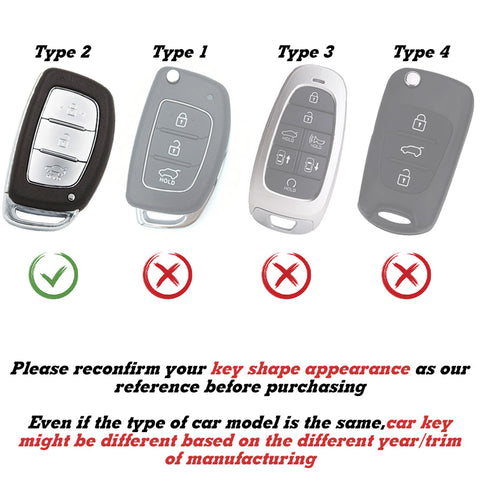 2X White TPU Full Cover Remote Key Fob Cover For Hyundai Elantra Ioniq Sonata