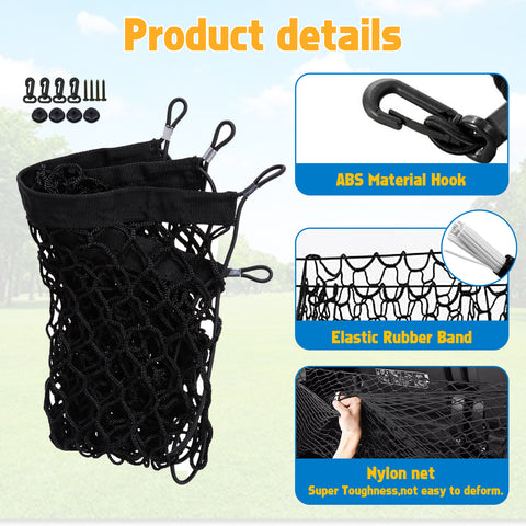 Car Rear Cargo Nylon Adjustable Elastic Storage Organizer Net Universal Fit