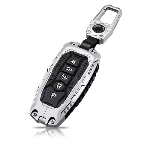 x xotic tech Heavy Key Fob Cover, Zinc Alloy Key Protective Case Keychain Compatible with Ford Explorer Fusion Escape Edge Expedition F150 F250 F350 F450 F550 Maverick Mustang Accessories 3/4/5 Buttons