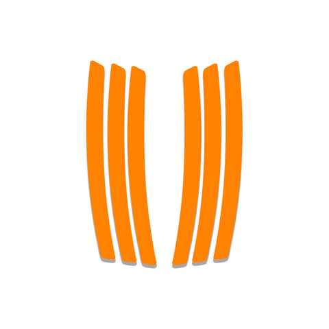 Xotic Tech 6pcs Car Body L&R Side Vent Insert Stripe Decal Vinyl Inlay Side Vent Gill Sticker Compatible with Chevrolet Camaro 2010-2015