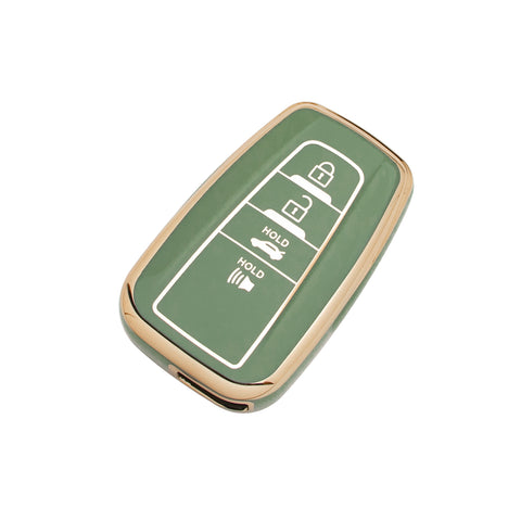 Green TPU Full Seal Remote Control Key Fob Cover For Toyota Camry C-HR 2018-UP