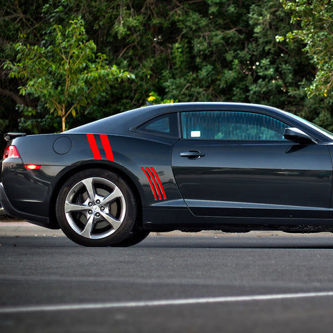 Racing Style Side Vent Fender Stripes Decal Cover For Chevrolet Camaro 2010-15