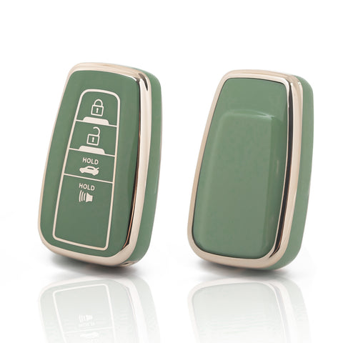 Green TPU Full Seal Remote Control Key Fob Cover For Toyota Camry C-HR 2018-UP