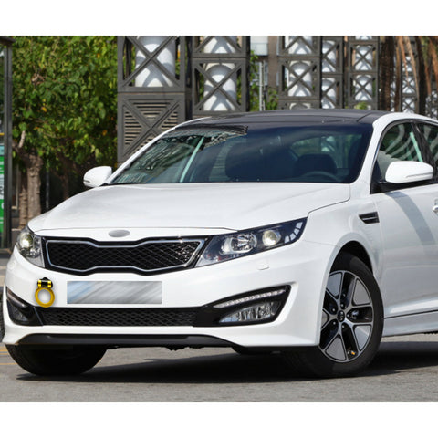 Set JDM Sport Style Tow Hook Ring Decoration+Tire Valve Stem Caps Universal Fit