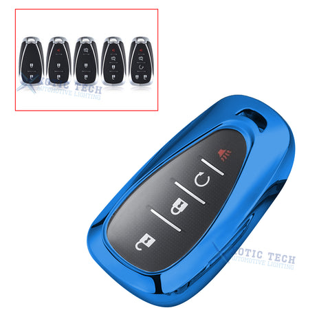 1X Keyless Remote Soft TPU Key Fob Cover Case For Chevy Camaro Malibu Cruze Spark Volt Bolt