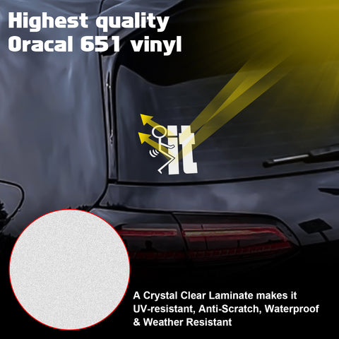 Xotic Tech F*ck-It Funny JDM Sticker Decal Vinyl Graphic for Cars Bumper Window Trucks Vans Walls Laptop 4" x 5"