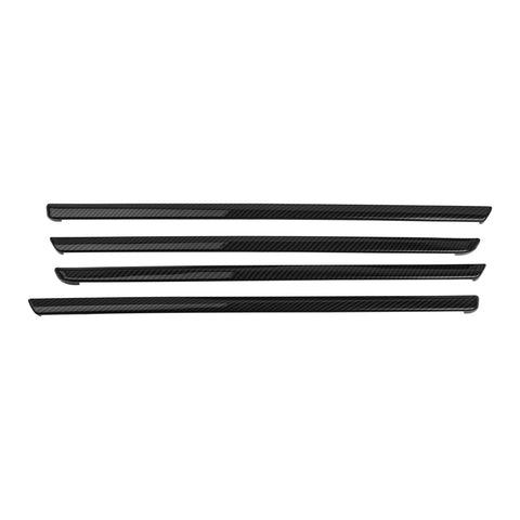 Carbon Fiber Look Door Molding Strip Cover Trim For BMW 3 Series F30 F31 12-2018