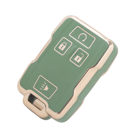 2X White TPU Full Cover Smart Key Fob Cover For Chevy Colorado Silverado Tahoe