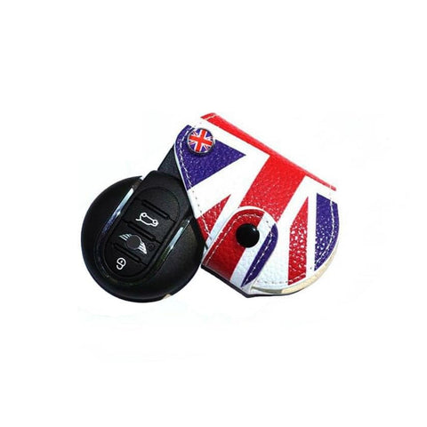 x xotic tech Union Jack UK Flag Style Key Fob Cover Holder Protector Compatible with MINI Cooper R55 R56 R57 R58 R59 R60 R61 F56 F55 F54 F57 F60 Smart Key