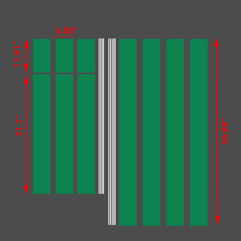 Xotic Tech Glossy Vinyl Racing Stripe Car Hood Graphics Decal Sticker for Hood Roof Rear Trunk Decoration Compatible with Ford Mustang 2015-up