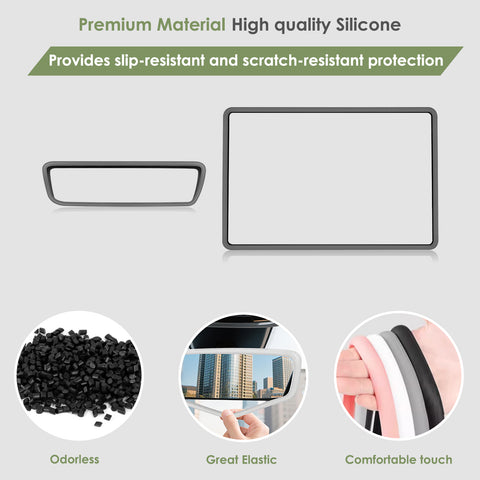 2pcs/Set Screen Edge Rearview Mirror Protector Trim Frame For Tesla Model 3 Y