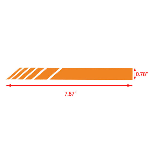 2pcs Black/ Orange/ Blue/ Silver/ Red AMG Style Vinyl Decals Rearview Mirror Stripe Stickers Most Mercedes Benz W204 W212 C Class etc.