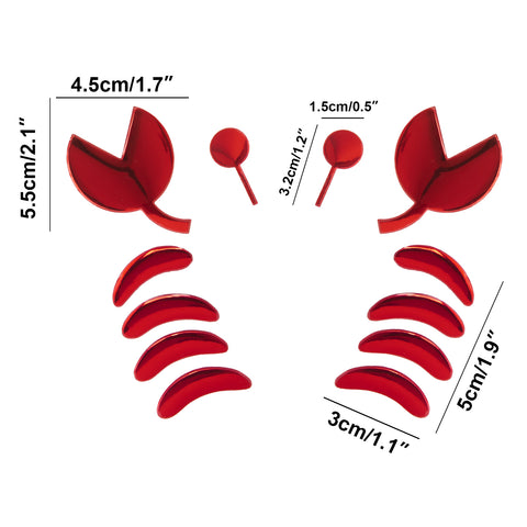 1pc x 3D Silver Chrome Devil Demon Sticker Decal Auto Car Emblem Decal Decoration