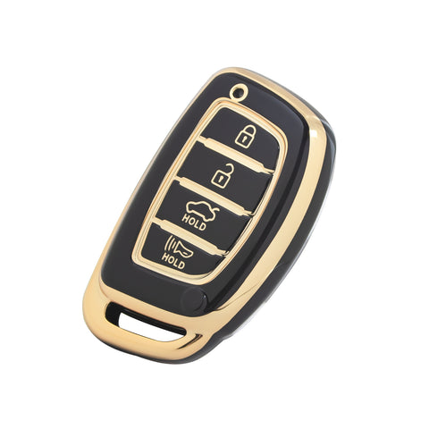 2X White TPU Full Cover Remote Key Fob Cover For Hyundai Elantra Ioniq Sonata