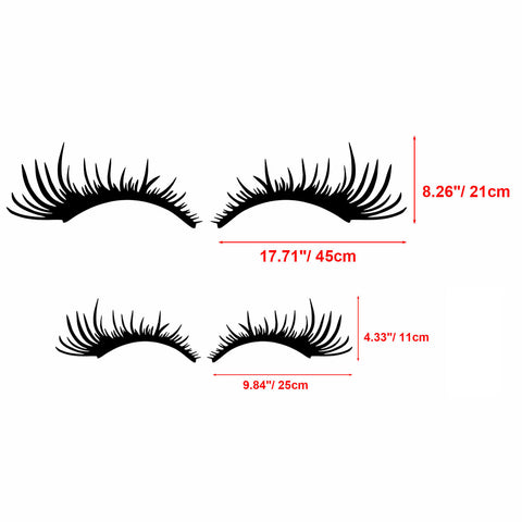 Xotic Tech CarLashes Car Headlight Eyelashes Stickers Fashion Fake Cute Decal Universal for Car Truck Headlamp Headlight