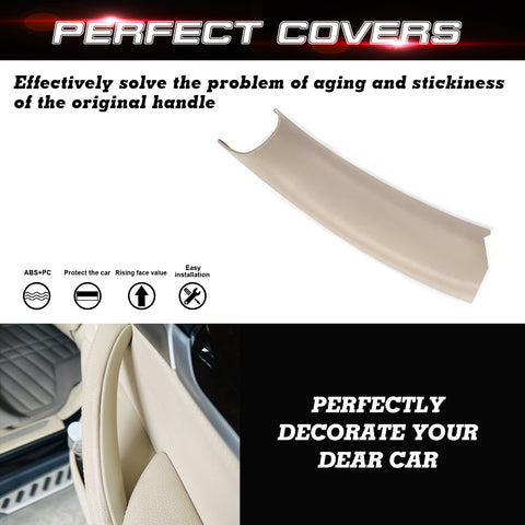 x xotic tech Car Inner Door Handle Covers, 1PC Front Passenger Side Door Pull Handle Cover Trim Compatible with BMW X3 F25 2010-2016, BMW X4 F26 2014-2017
