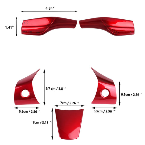 Carbon Fiber ABS Set Steering Paddle Shifter Trim Cover For Tesla Model 3 2017-2023 & Model Y 2020-up