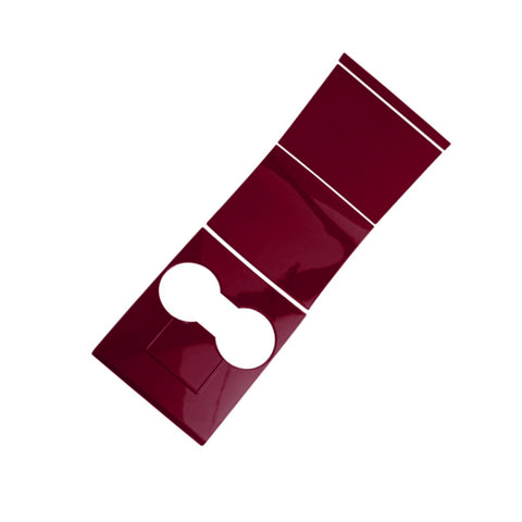 Carbon Fiber Pattern / Red ABS Chrome Plating / White ABS Chrome Plating Center Console Cup Holder Panel Trim for Tesla Model 3 2017-2020