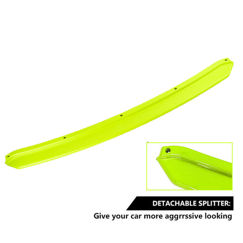 Xotic Tech Front Bumper Spoiler Splitter Diffuser Protector Detachable Middle Piece Replacement Compatible with Honda Accord Civic, Volkswagen MK5 MK6 MK7,Kia Optima,Mitsubishi Lancer