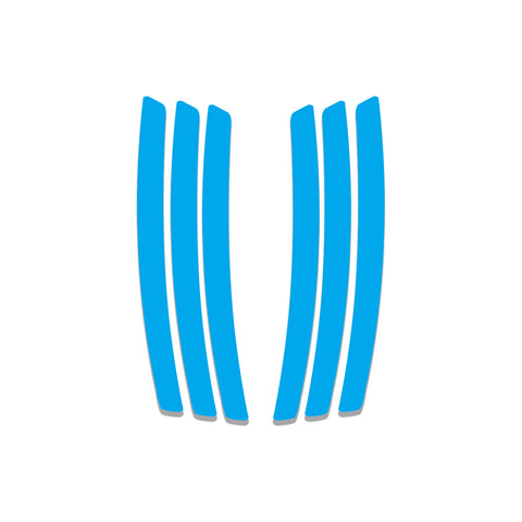 Xotic Tech 6pcs Car Body L&R Side Vent Insert Stripe Decal Vinyl Inlay Side Vent Gill Sticker Compatible with Chevrolet Camaro 2010-2015