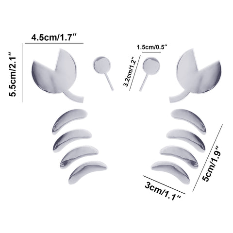 1pc x 3D Silver Chrome Devil Demon Sticker Decal Auto Car Emblem Decal Decoration